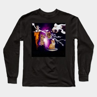 Cats In Space Long Sleeve T-Shirt